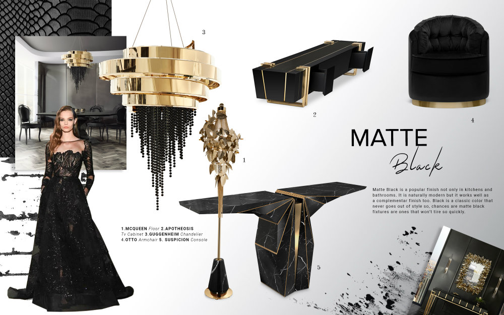 How To Use Matte Black In A Luxury Décor