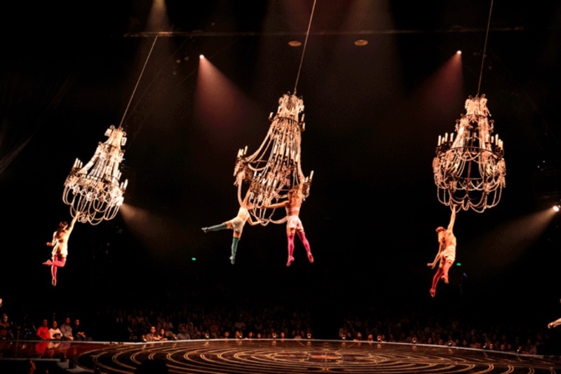 A Cirque du Soleil's Corteo_ A Spectacle Featuring Chandeliers Corteo